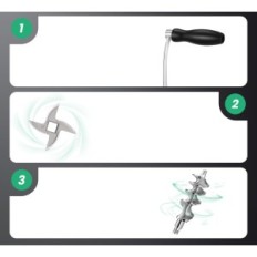 Aço inoxidável de carne m8 da carne de carne manual para carne e salsichas