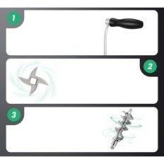 Manuelles Fleischfleisch-Rasierer M8 Edelstahl für Fleisch und Würstchen