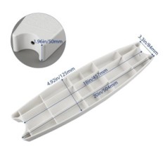 Degrés pour une échelle de lavabo 3 pcs. Plastique blanc avec 6 vis universelles