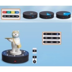 Roterende Baoshishan Elektrisk utstilling Tabell 360 ° med pilot for bilder og bor