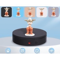 Roterende Baoshishan Elektrisk utstilling Tabell 360 ° med pilot for bilder og bor