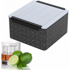 Forma per grandi cubetti di ghiaccio trasparente 3/4 "x2" 16 cubi per whisky e cocktail