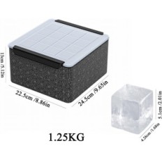 Veids lieliem caurspīdīgiem ledus gabaliņiem 3/4 "X2" 16 kubi viskijiem un kokteiļiem