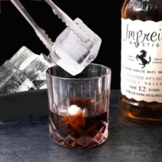 Formulář pro velké transparentní kostky ledu 3/4 "x2" 16 kostek pro whisky a koktejly