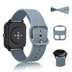 Óra heveder az Amazfit GTS 2 / 3 / 4 Mini szilikon 20 mm acél kék