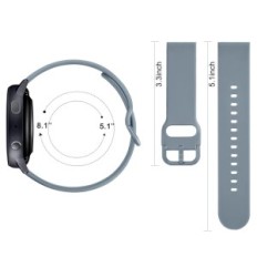 Watch strap for AMAZFIT GTS 2/3/4 mini silicone 20MM steel blue