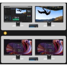 Interrupteur incomplète KVM 8K @ 60Hz DisplayPort 4 ports CMSTEDCD VP-SW223