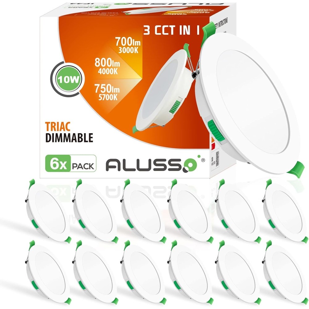 Plafonniers LED 10W avec couleur ajustable 12 pièces