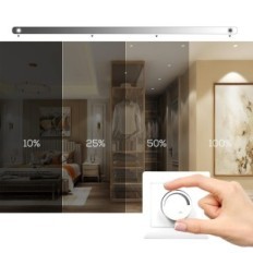 LED-kattovalaisimet 10W värin säädettävissä 12 kpl