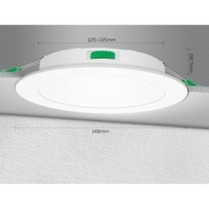 LED-kattovalaisimet 10W värin säädettävissä 12 kpl