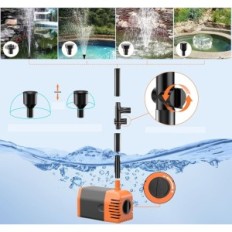 Pompa solare usata per acqua Bining 35W con 4 ugelli di spruzzo