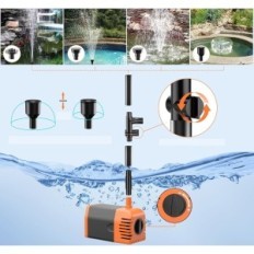 Begagnad solpump för vattenbandet 35W med 4 sprutmunstycken