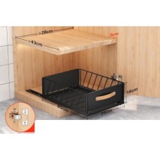 Organisateur avec kitStorack 40x25x16 cm armoire de cuisine avec poignée