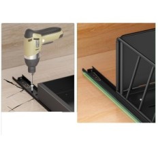 Järjestäjä KITSTORACK 40x25x16 cm Keittiökaappi, jossa on kahva