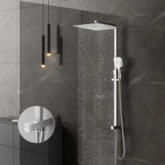 System prysznicowy KOMIRO kwadratowy 30x30 cm z deszczownicą (z defektem)