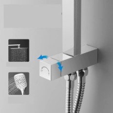 Shower system Komiro square 30x30 cm with rainbow (with defect)