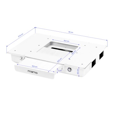 Momo 04-SL cosmetic desk with absorber — top view