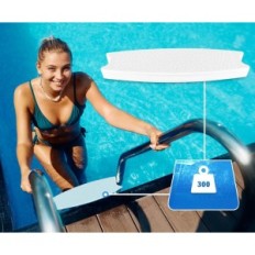 Diplômé à la piscine Échelle 6 pcs. White Universal 18 "avec 12 vis en acier