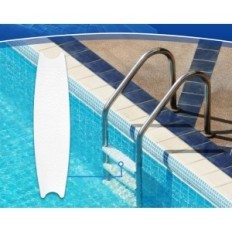 Grad zur Poolleiter 6 PCs. Weißes Universal 18 "mit 12 Stahlschrauben