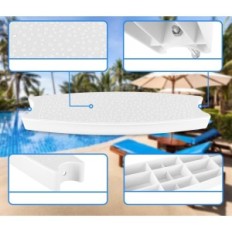 Stopnje do LADDER LEDDER 6 PCS. White Universal 18 &quot;z 12 jeklenimi vijaki