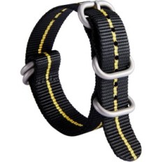 Klocka band tjock g10 nylon 18/20/22/24 mm mångfärgad med stålspänne