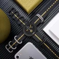 Žiūrėti dirželį storio g10 nailono 18/20/22/24 mm multicolor su plieno sagtimi