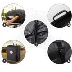 Trunque de toit Sailnovo 580 L noir imperméable avec revêtement souple