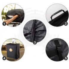 Tronco de techo Sailnovo 580 l Impermeable negro con recubrimiento suave