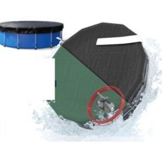 Käytetty / epätäydellinen Pool Cover PlanenFux PP02 366-400cm (Ø 460 cm)