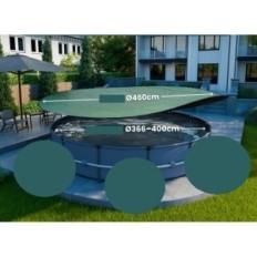 Used / incomplete pool cover PLANENFUX PP02 366-400cm (Ø 460 cm)