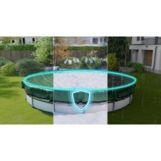 Begagnade / ofullständig poolkåpa PlanenFUX PP02 366-400cm (Ø 460 cm)