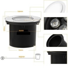 Luminaire sodo DailyArt 3W šilumos balta IP65 4 Žiūrėti parodą