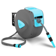 Puutarhan letku automaattisella seinän rummulla 20 m + 2 m 1/2 ''