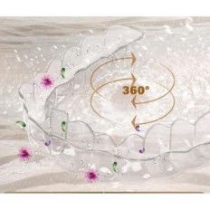 Ultrasone reiniging voor orthodontische overlays. Exhibition jewelry