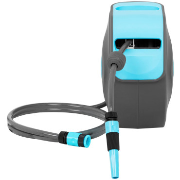 Dārza šļūtene ar automātisko sienu bungu 20 m + 2 m 1/2 ''