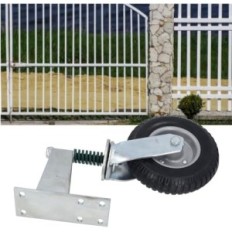 Roue pour la porte 20,3 cm 272 kyg en acier à haute teneur en carbone avec une maison en caoutchouc et une ferme