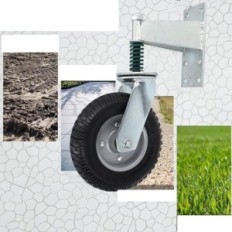 Wheel värava jaoks 20,3 cm 272 Kyg valmistatud suure süsinikusisaldusega terasest kummist maja ja talu