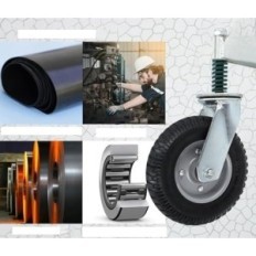 Wheel for gate 20.3 cm 272 KYG made of high-carbon steel with rubber house and farm