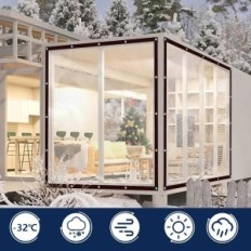 Tilt Transparent WLBXDRZK 3x6 M Vandtæt med øjenlåg