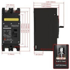 Heschen DC MCCB HSM3DC-320 2-polet 2000V 300A