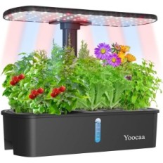 Sistema de cultivo hidropônico Yoocaa IGS-61 12 Flowerpots com uma lâmpada (com um defeito)