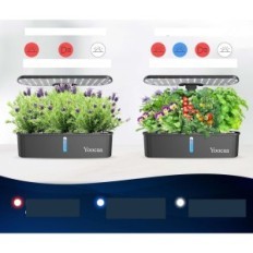 Sistema de cultivo hidropónico YOOCAA IGS-61 12 Macetas con una lámpara (con un defecto)