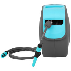 Tamburo a muro automatico con un tubo da giardino 30m + 2m 1/2 ''