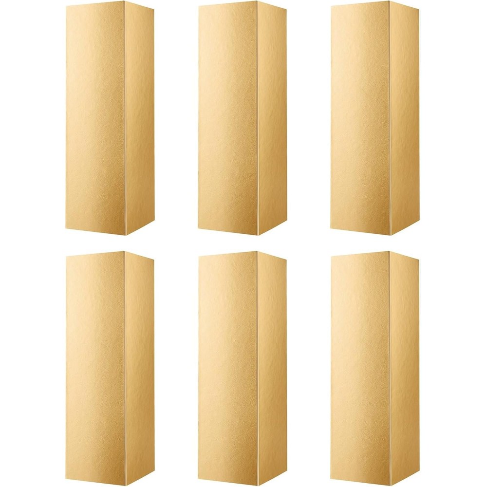 Dāvanu kastes iepakojums 33 × 10.4 × 9.6 cm saliekamais zelts 6 gab