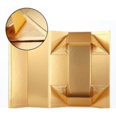 En presentförpackning 33 × 10,4 × 9,6 cm Folding Gold 6 st