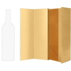 Darčeková krabička balenie 33 × 10,4 × 9,6 cm skladacie zlato 6 ks