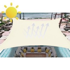 Usado Sung Sail Dripex 5x7 M Cremoso impermeable 95% UV