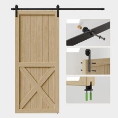 Um conjunto de portas de correr 213 cm Black J TSMST A07SFS Exhibition