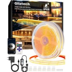 Cinta LED COB 30 M (2х15m) IP68 24 V Aplicación Piloto de Potencia de Potencia Blanca Caliente