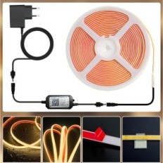 LED-tejp COB 30 m (2x15m) IP68 24 V Värme Vit POINT PILOT-ansökan